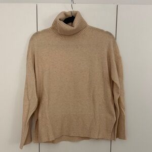 J. Crew Cream Turtleneck Sweater